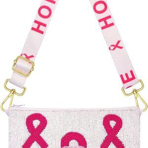 Pink Ribbon Crossbody Bag for Women - Support Breast Cancer Awareness Stylishly